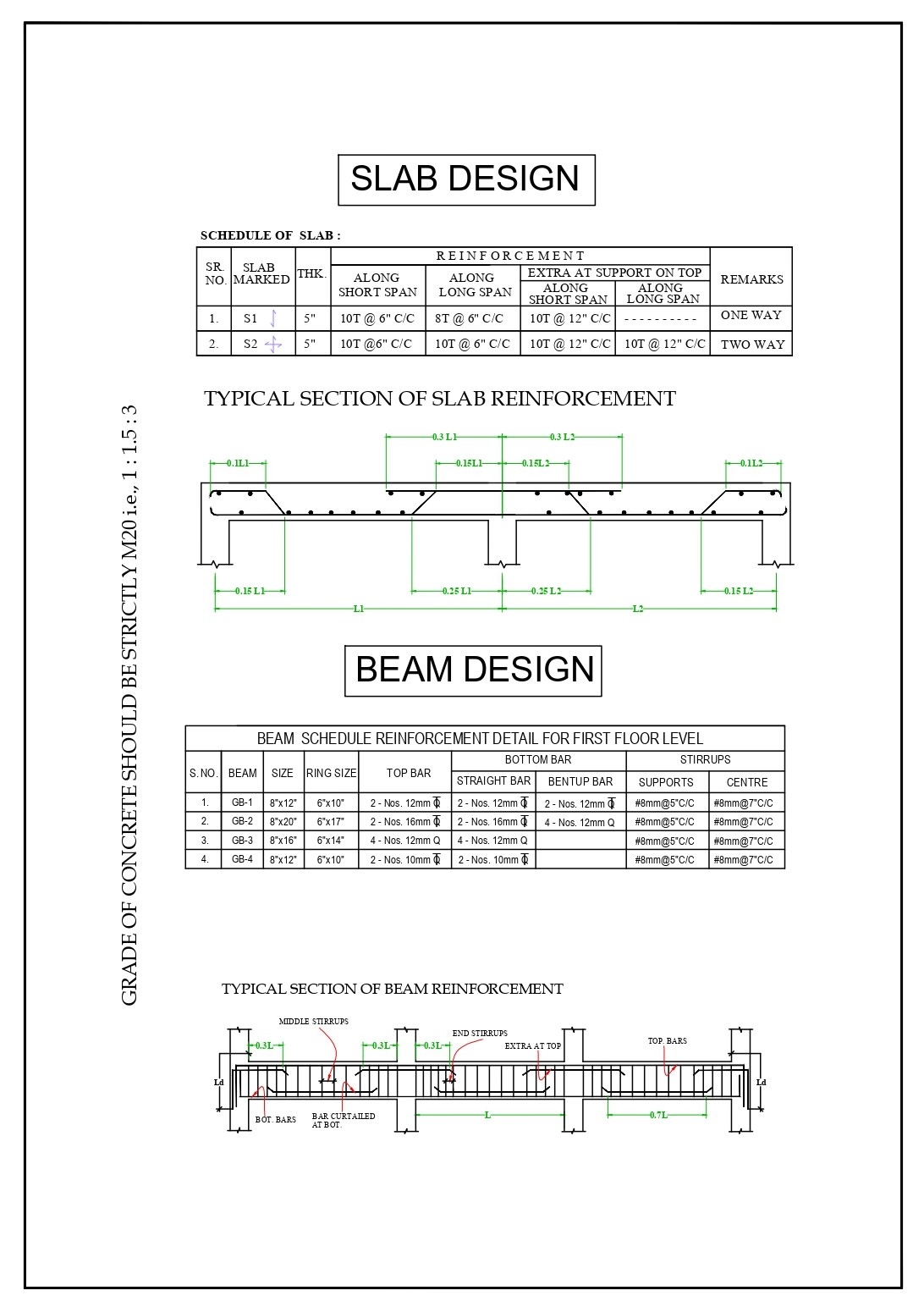 Structural drawings